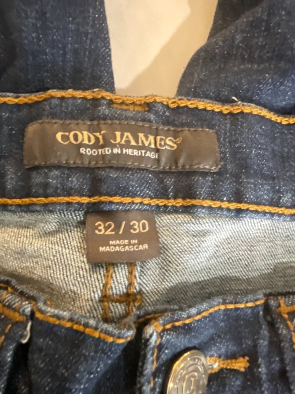 Cody James Jackson Slim Straight Men's Jeans 32x30 Dark Wash - Picture 3 of 5